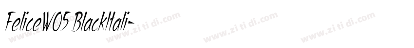 FeliceW05 BlackItali字体转换 FeliceW05 BlackItali字体转换